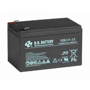 Аккумуляторная батарея B.B. Battery HR 15-12 BB (12В 15Ач ДхШхВ 151x98x94 мм, масса 4,2 кг) клеммы F