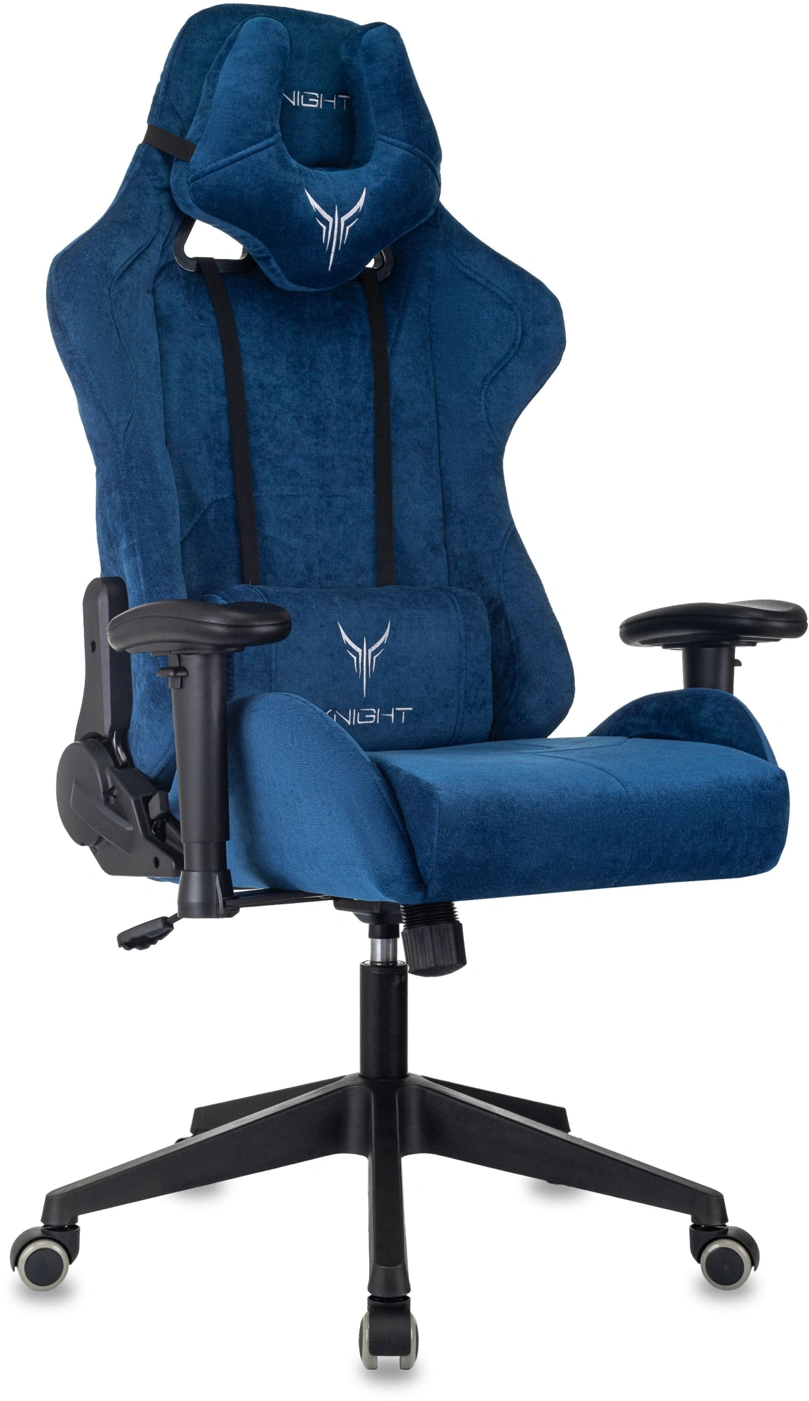 Кресло игровое Knight Legend темно-бирюзовый Velvet 29 крестов. пластик