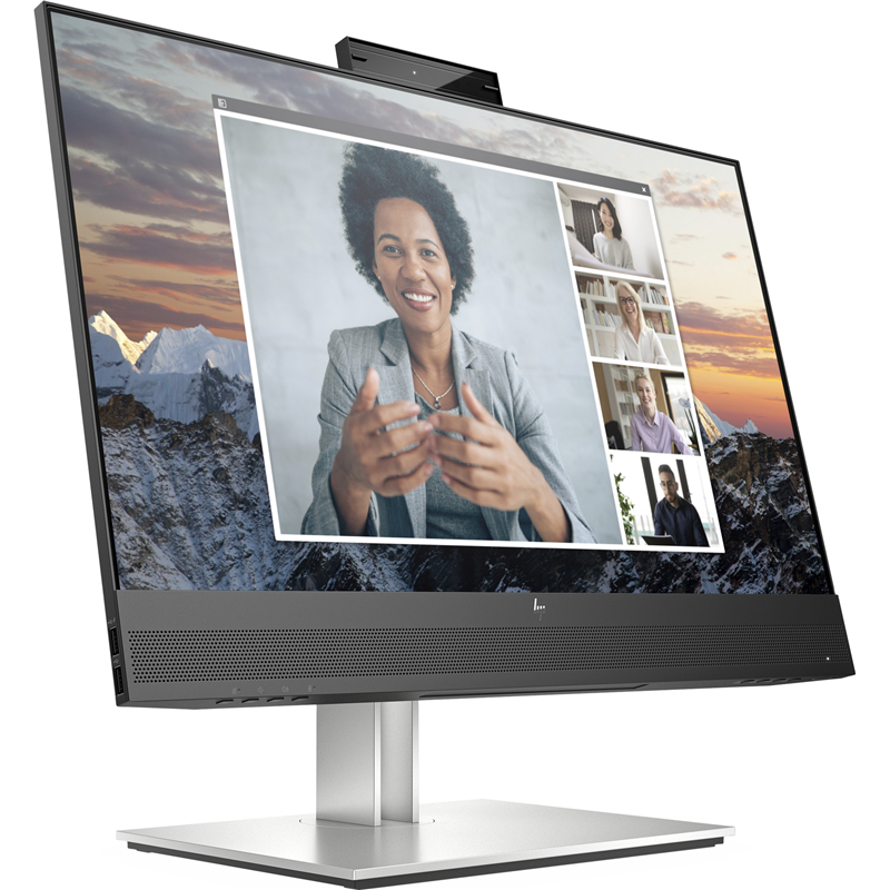 Монитор HP 23.8" E24m G4 Conferencing черный IPS 16:9 HDMI M/M Cam матовая HAS Piv 300cd 178гр/178гр