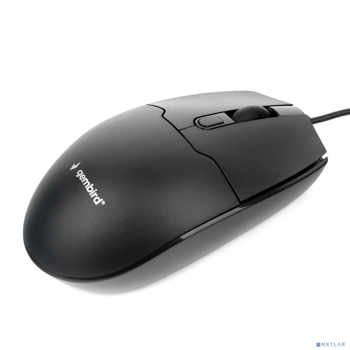 Gembird MOP-430 черный, USB, {проводной, 3кл+колесо-кнопка, 1000/1600 DPI, 1,5 м}