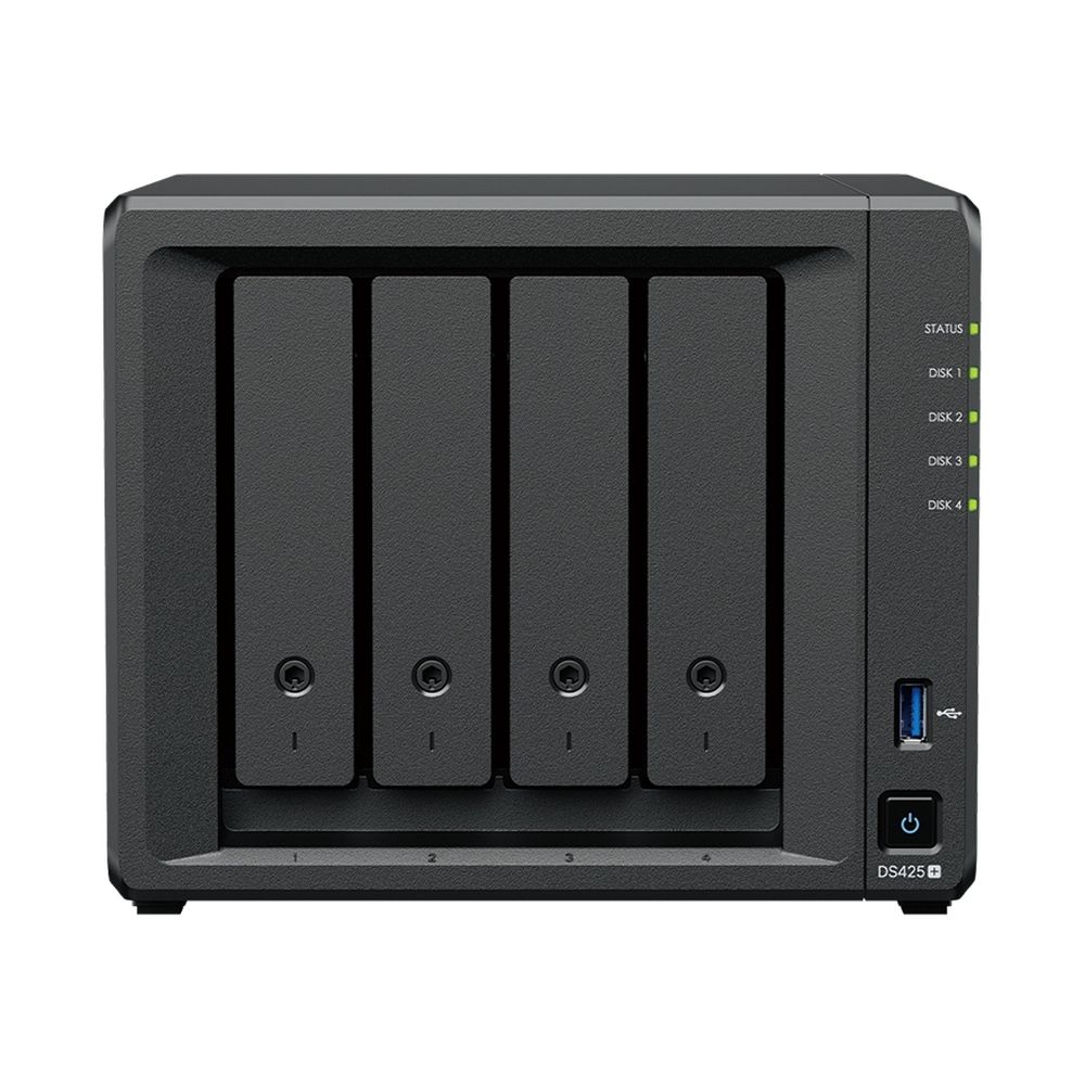 Система хранения данных Synology QC 2,0GhzCPU/2GB(6)/RAID0,1,10,5,6/upto 4HP HDD SATA(3.5', 2.5')/2x