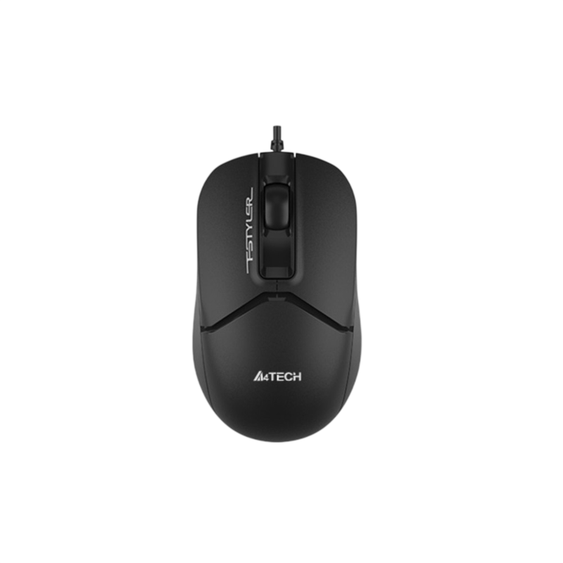 Мышь A4Tech Fstyler FM12 черный оптическая 1200dpi USB 3but (FM12 BLACK)
