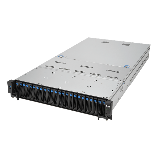 Сервер ASUS RS720-E11-RS24U 2U, 2xLGA4677, 32 DIMM DDR5, 24x 2.5"(12x NVMe+12x NVMe/SATA/SAS* hs), 2