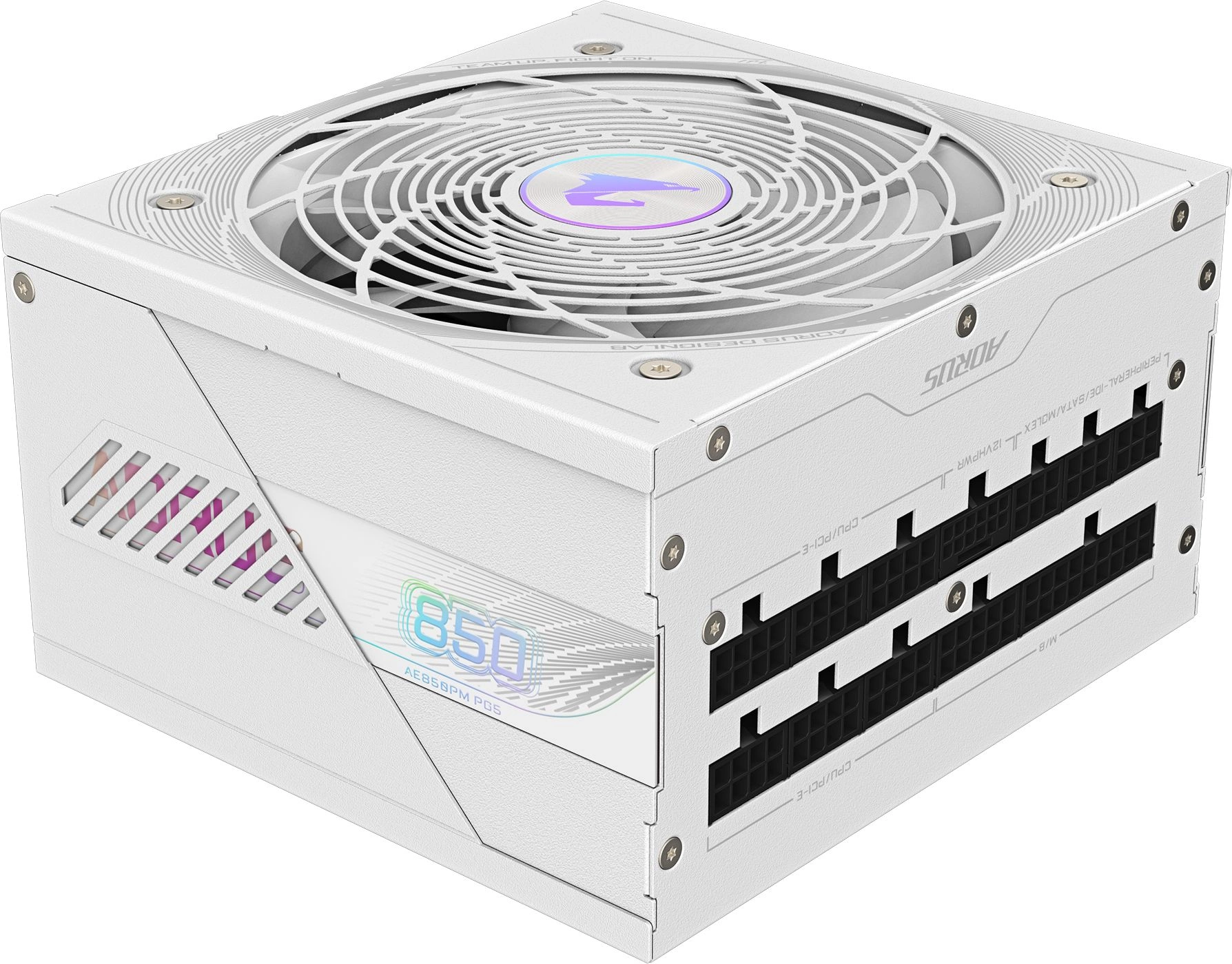 Блок питания Gigabyte ATX 850W GP-AE850PM PG5 ICE Gen.5 80+ platinum (20+4pin) APFC 120mm fan 8xSATA