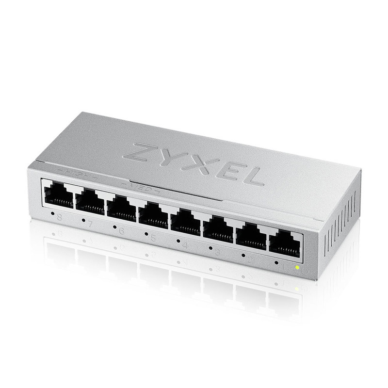 Коммутатор Zyxel GS-108BV5-EU0101F (L2) 8x1Гбит/с неуправляемый