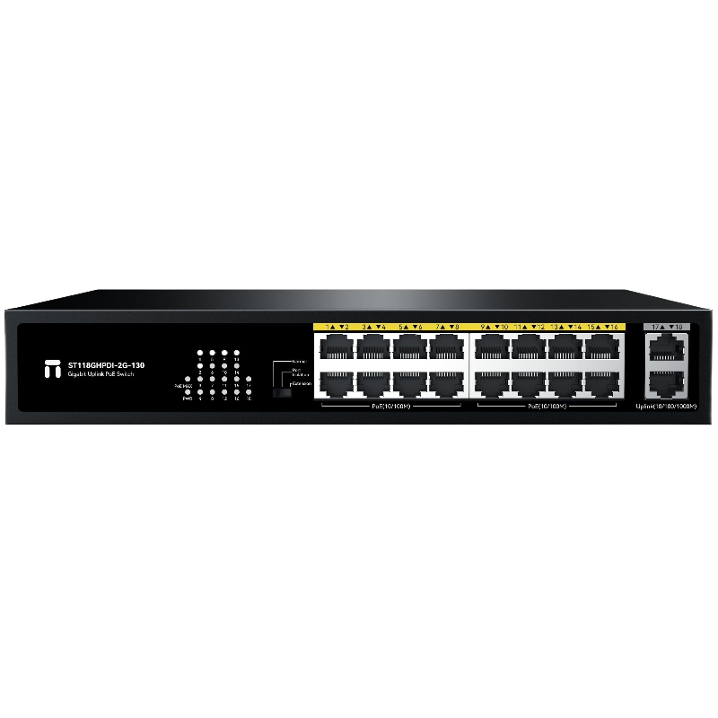 Коммутатор Netis 16FE PoE+2GE Uplink PoE Switch