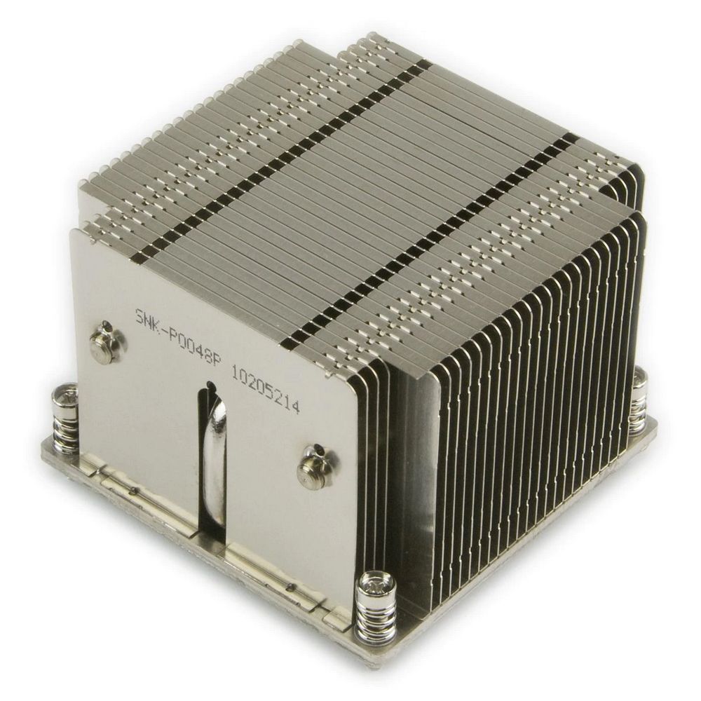 Пассивный кулер SuperMicro SNK-P0048P 2U Passive CPU Heat Sink for LGA2011/LGA2066 Square ILM