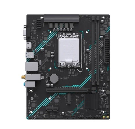 Материнская плата MAXSUN MS-H610M 666 WIFI6 ARGB, LGA1700, H610, 2*DDR4, 3*SATA3, M.2, USB 3.2, USB 