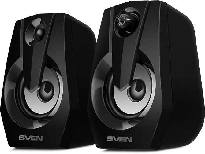 Колонки Sven 370 2.0 черный 6Вт