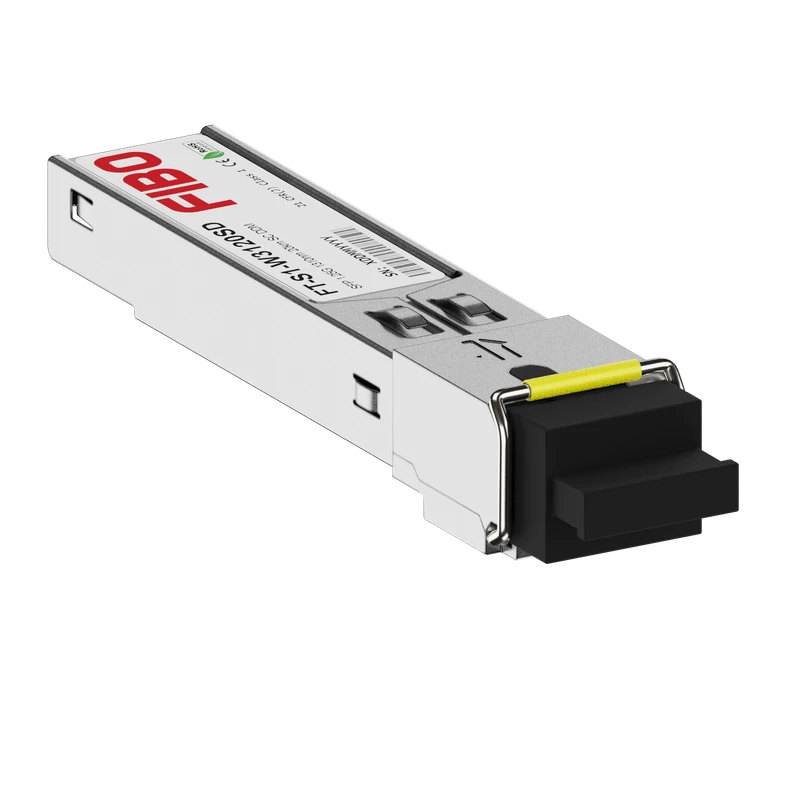 Модуль SFP FIBO, 20 км, SC, Tx:1310 нм, Rx:1550 нм, 1.25 Гбит/с, SM, одинарный, WDM, DDM (FT-S1-W312
