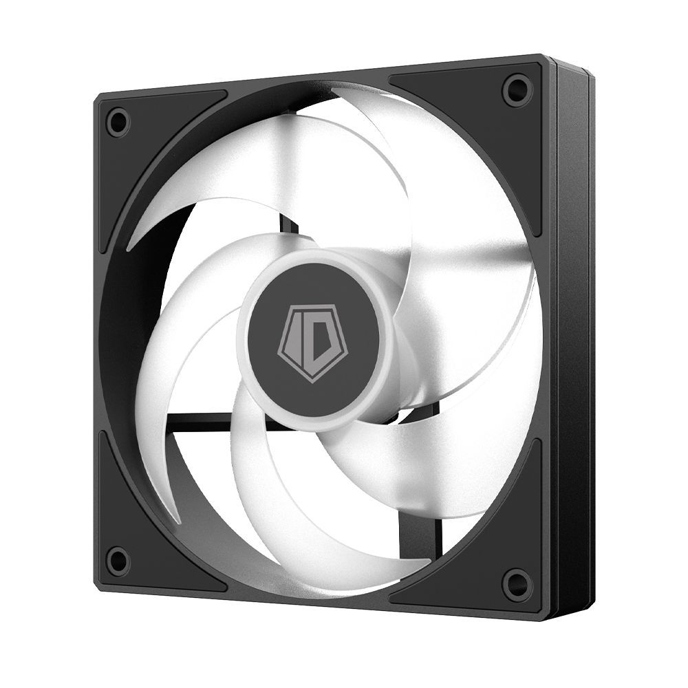 Вентилятор для корпуса ID-Cooling AS-120-К ARGB 120х120x25 черный 4-pin 27.2дБ (AS-120-ARGB-K) Ret
