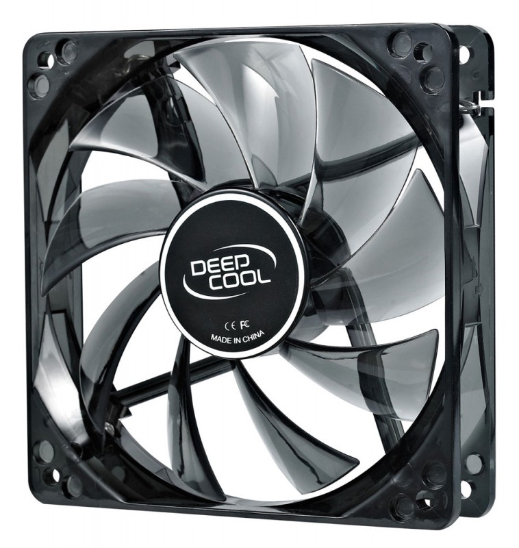 Вентилятор для корпуса Deepcool Wind Blade 120 LED 120х120x25 черный 3-pin 4-pin (Molex) 26дБ (DP-FL