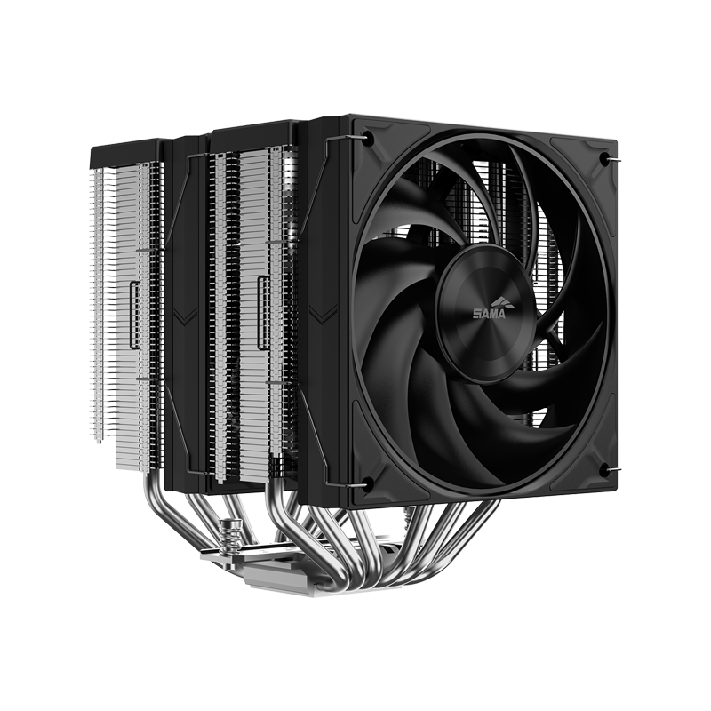 Кулер для процессора SAMA A60E (265W, 4-pin PWM, 156.5mm, 6x6mm, 2x120mm, 78CFM, 29dBA, 2200RPM, S: 