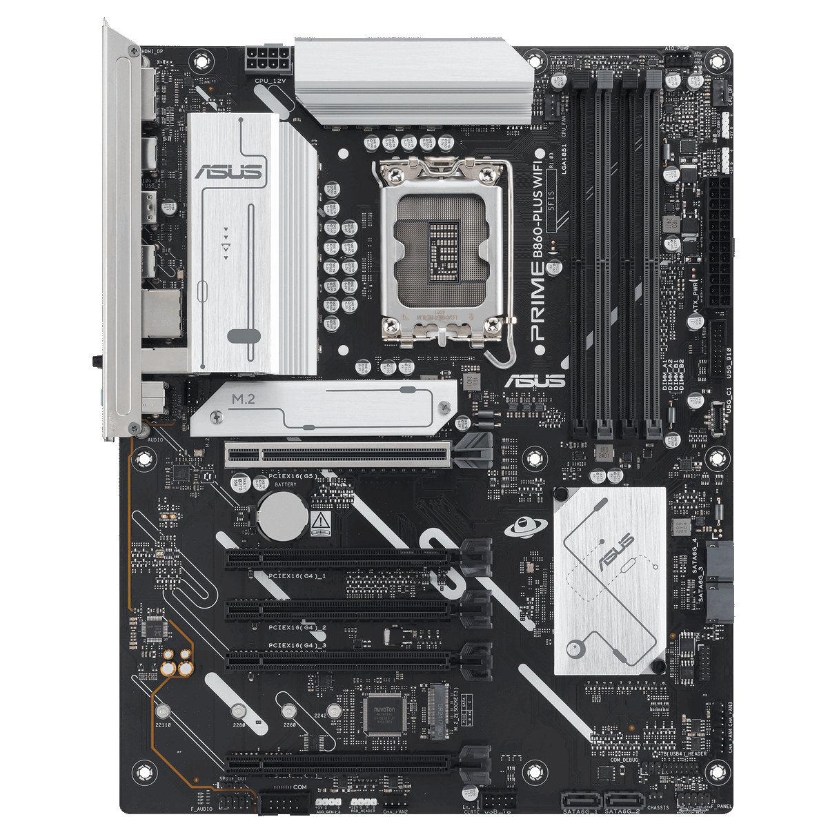 Материнская плата Asus PRIME B860-PLUS WIFI Soc-1851 Intel B860 4xDDR5 ATX AC`97 8ch(7.1) 2.5Gg RAID