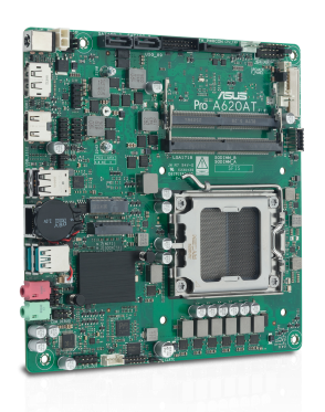 Материнская плата ASUS PRO A620AT-CSM, LGA1851, A620,  2*DDR5, 2*SATA, 1*M.2, 3*USB 3.2, 7*USB 2.0,
