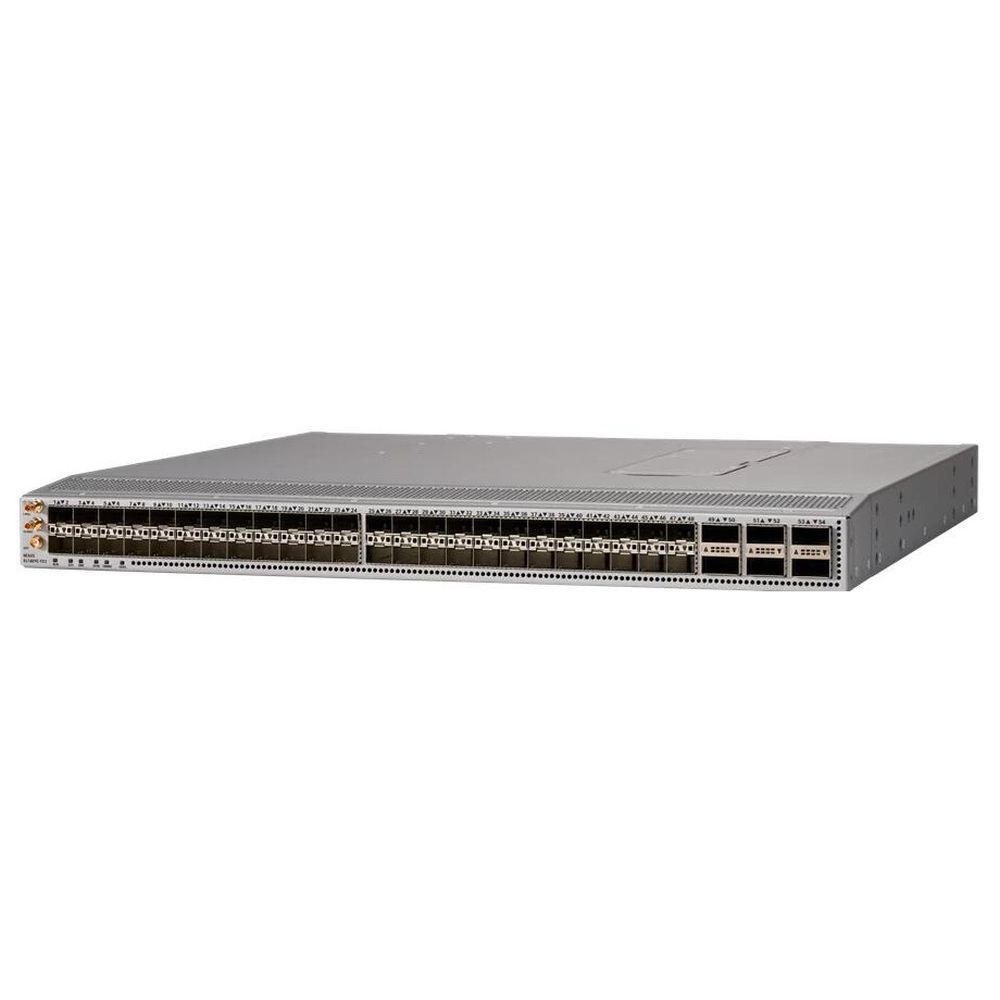 Коммутатор CISCO Nexus 9300 with 48p 1/10/25Gb SFP+ and 6p 100Gb QSFP28, PS 2x500W PortSide Exhaust 