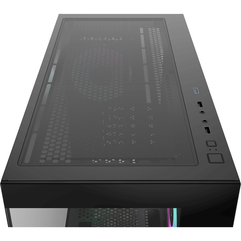 Корпус Ocypus Gamma C52 BK ARGB, Mini-Tower, TG, 3x120mm ARGB, 1xUSB-A 3.0 + 2xUSB 2.0, mATX, mITX B