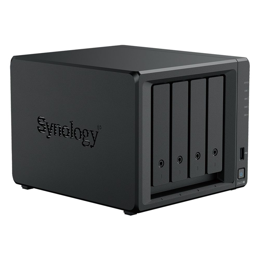 Система хранения данных Synology QC 2,0GhzCPU/2GB(6)/RAID0,1,10,5,6/upto 4HP HDD SATA(3.5', 2.5')/2x