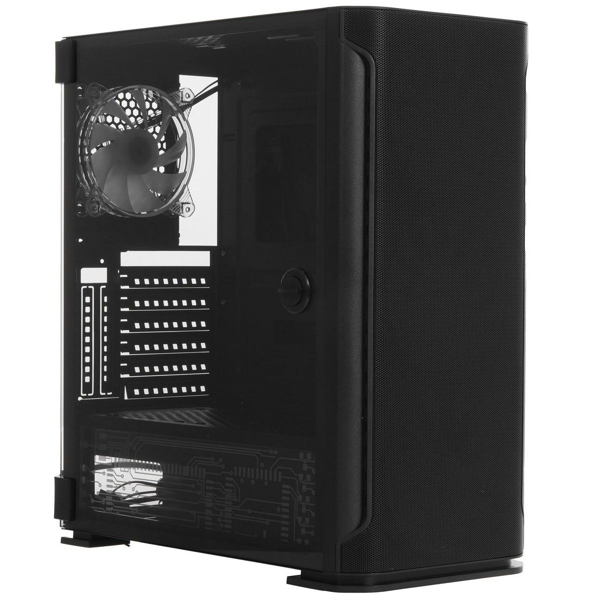 Корпус SOEYI «AX1-B10 SOEYI ATX case with black coating front panel with flat small mesh, without»