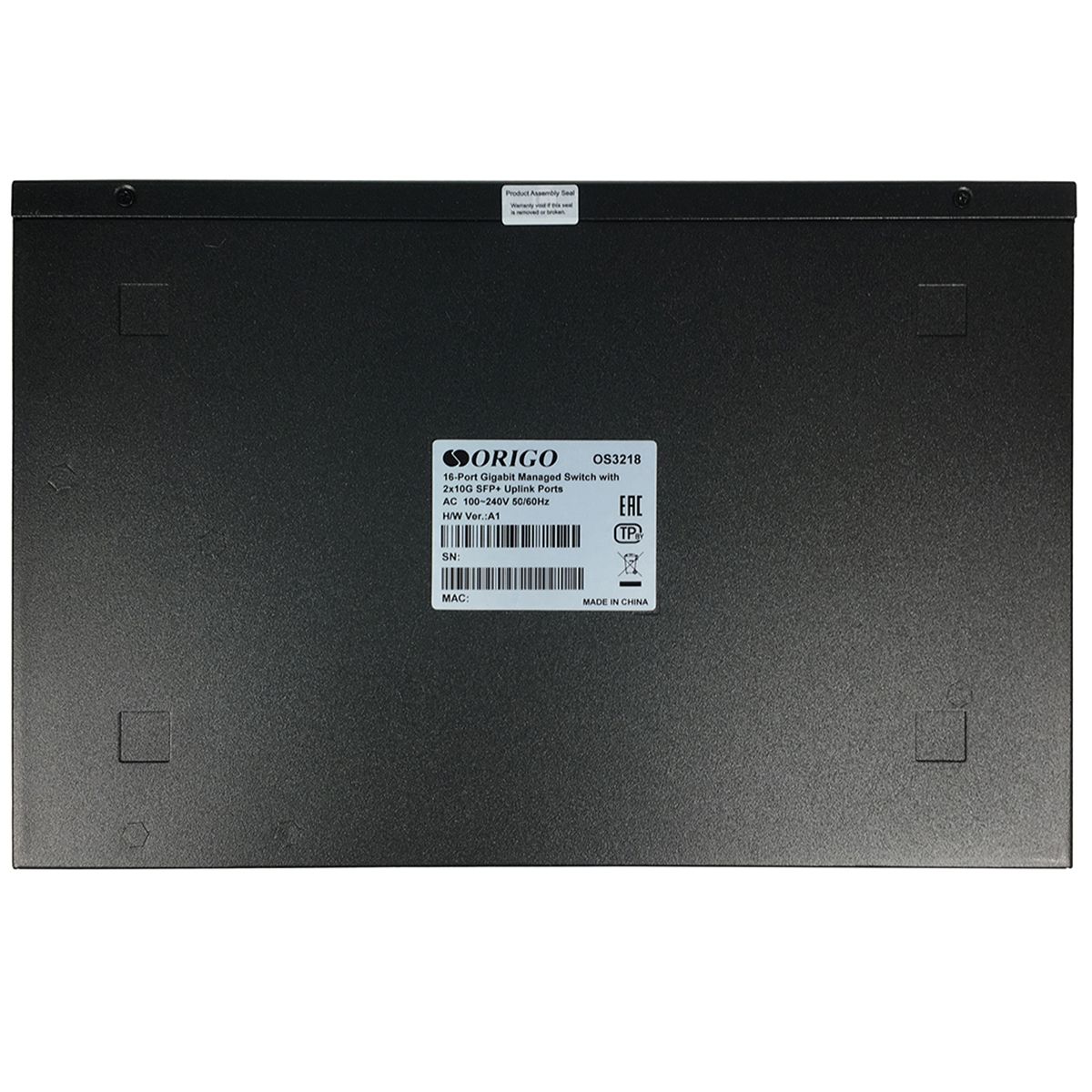 Коммутатор Origo OS3218 OS3218/A1A (L3) 16x1Гбит/с 2SFP+ управляемый