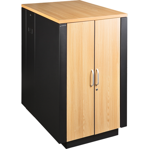 Шкаф Шкаф LANMASTER SOUNDPROOF звукоизолированный 18U 750x1130 мм, отделка под дерево, цвет лиственн