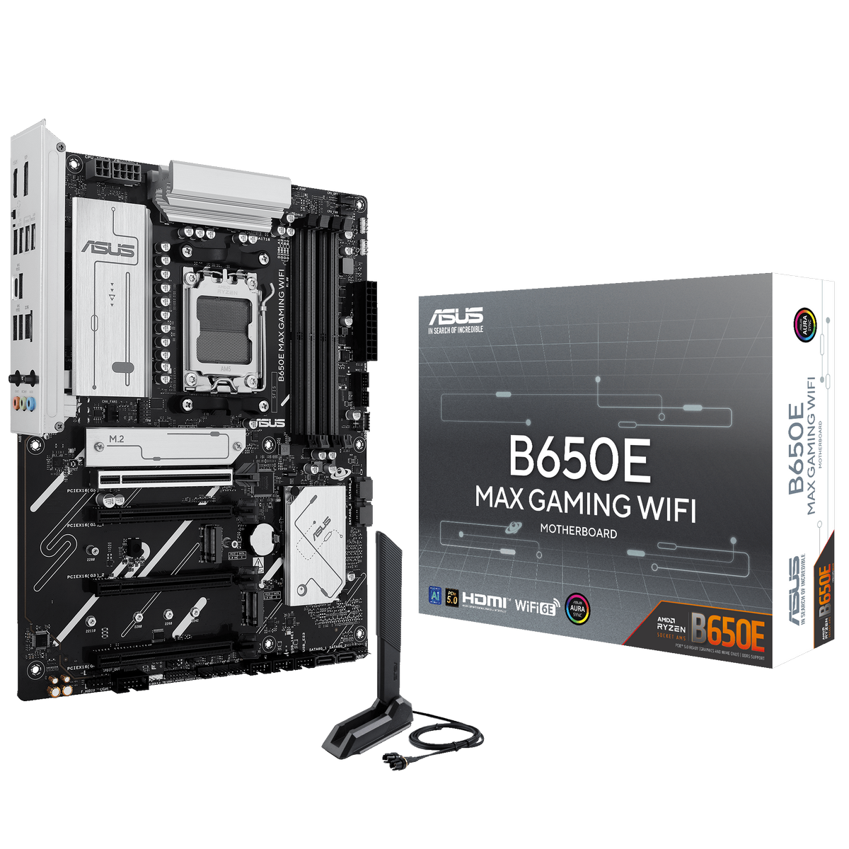 Материнская плата Asus B650E MAX GAMING WIFI Socket AM5 AMD B650 4xDDR5 ATX AC`97 8ch(7.1) 2.5Gg RAI