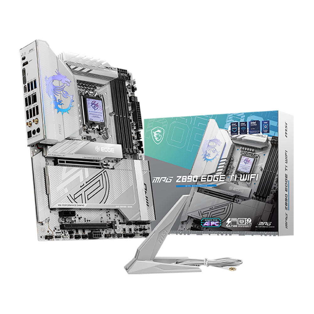 Материнская плата MSI MPG Z890 EDGE TI WIFI Soc-1851 Intel Z890 4xDDR5 ATX AC`97 8ch(7.1) 5Gigabit R