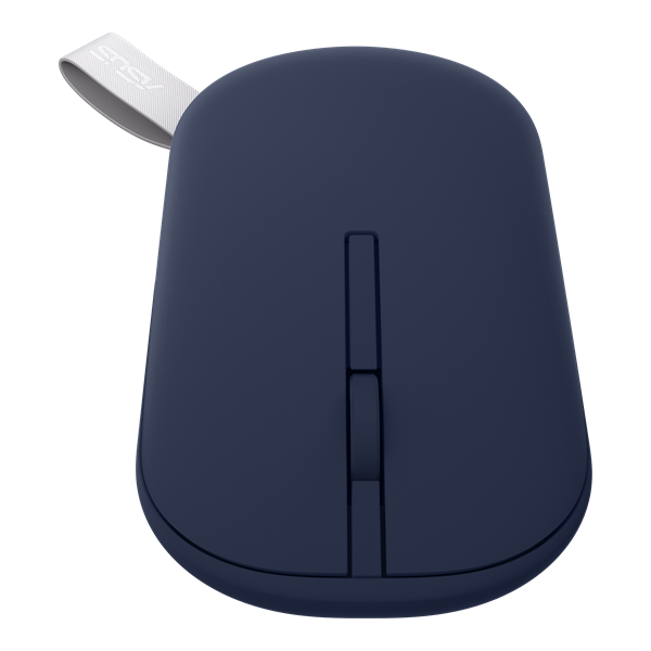 Беспроводная мышь ASUS Marshmallow Mouse MD100/BT+2,4 GHz/1600dpi/Синий