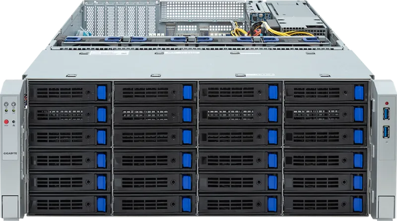 Gigabyte Server Platform S453-S70 / 4U / 2xIntel (Gen4/5) / 2xHS / 16xDIMM / 36xLFF SAS/SATA + 2xSFF