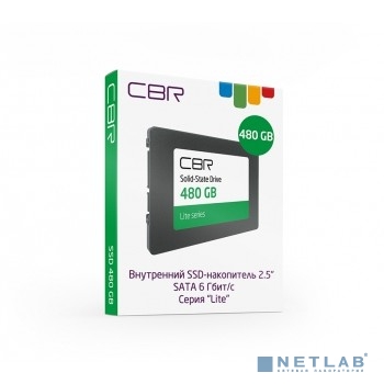 CBR SSD-480GB-2.5-LT22, Внутренний SSD-накопитель, серия "Lite", 480 GB, 2.5", SATA III 6 Gbit/s, SM
