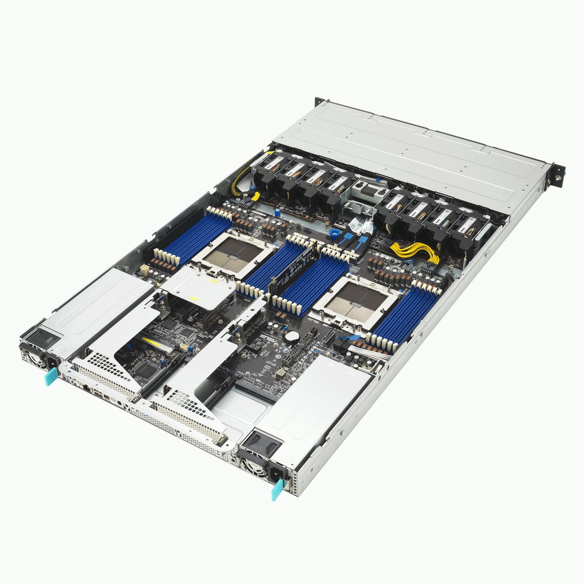 Серверная платформа ASUS RS700A-E13-RS4U, 1U, 2 x  SP5 LGA6096 400W, 24x DDR5 6400, 4x 3.5" hsb NVMe