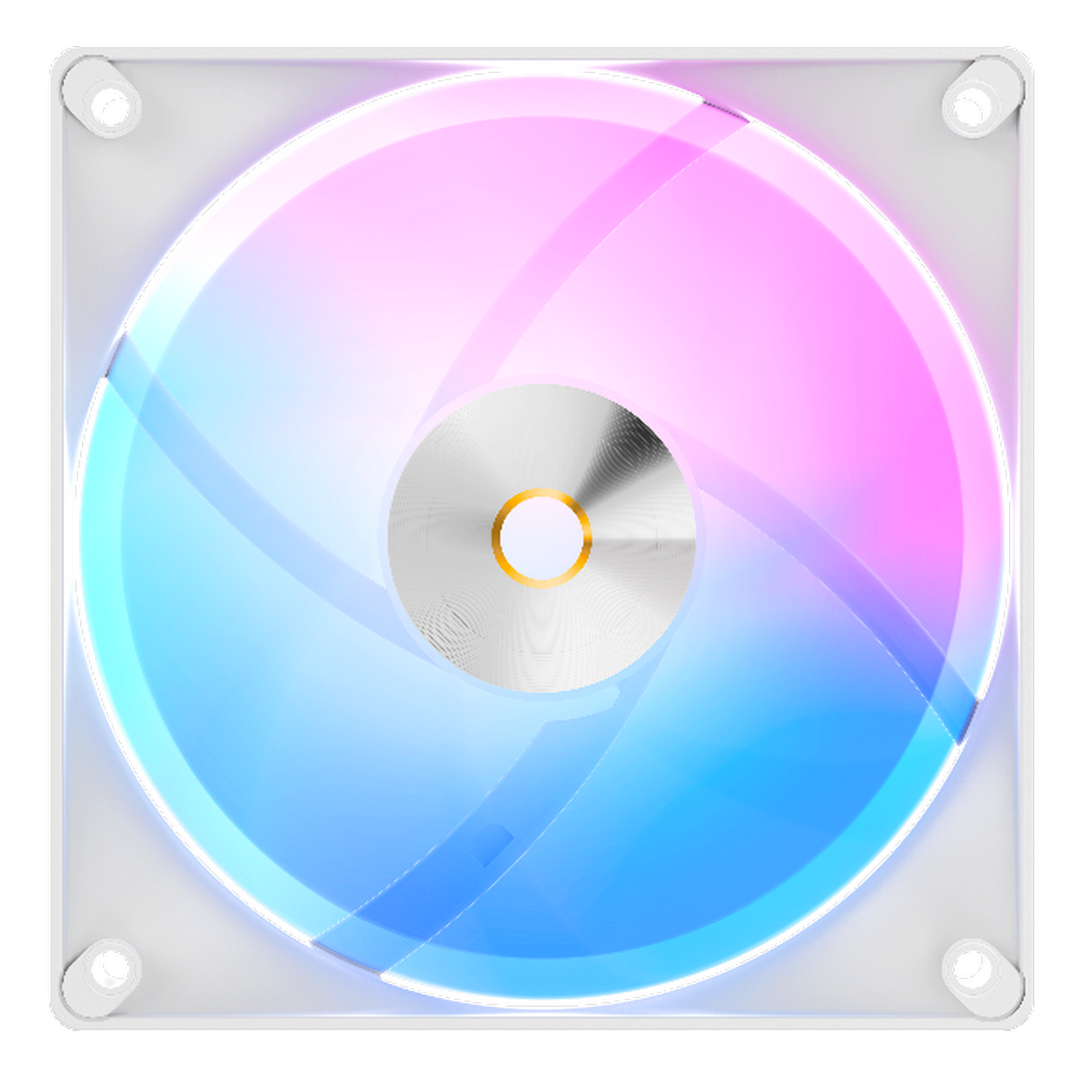 Вентилятор для корпуса Ocypus Delta F12 WH ARGB, 120x120x25mm, 4-PIN PWM, 500-2000 RPM, 29 DBA MAX, 