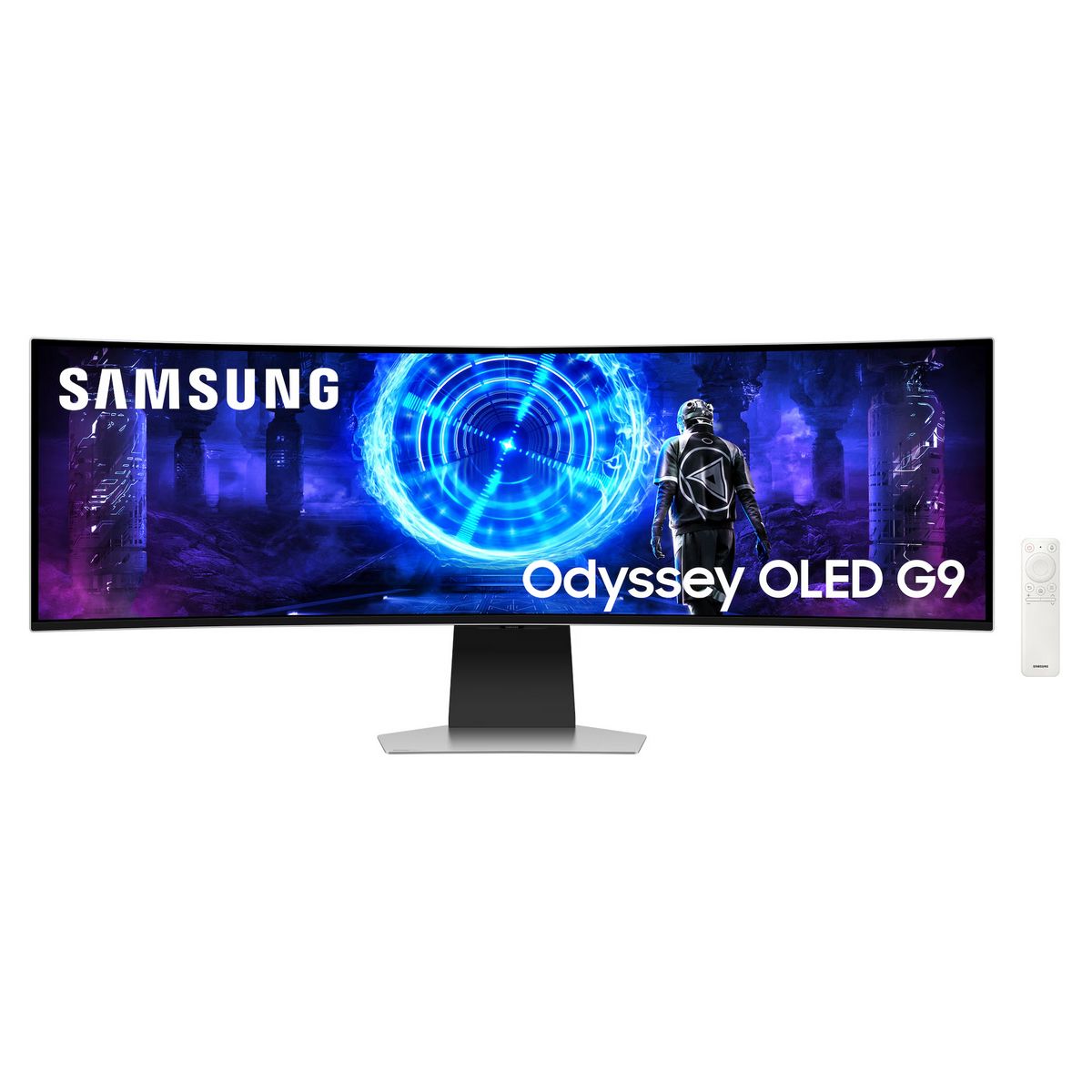 Монитор Samsung 49" Odyssey OLED G9 S49DG952SI серебристый OLED LED 32:9 HDMI M/M TV матовая HAS 250