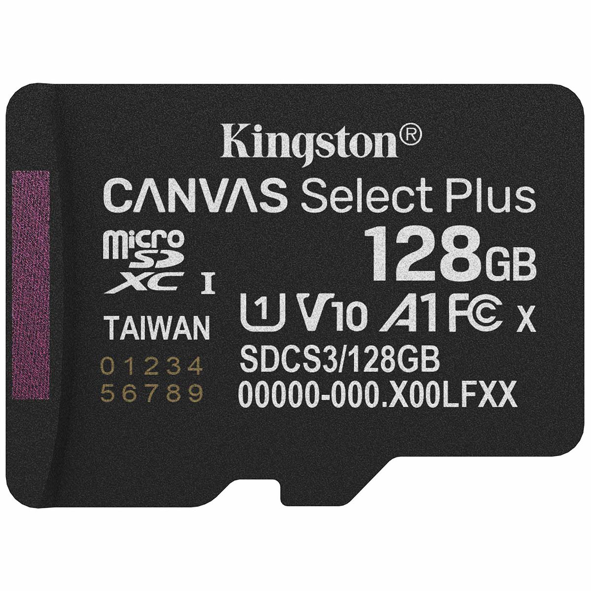 Флеш карта microSDXC 128GB Kingston SDCS2/128GBSP Canvas Select Plus w/o adapter