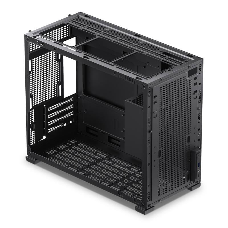 Корпус JONSBO D31 MESH, Mini-Tower, TG, no fan, 1xUSB-A 3.2 + 1xUSB-C 3.2, mATX, mDTX, mITX Black