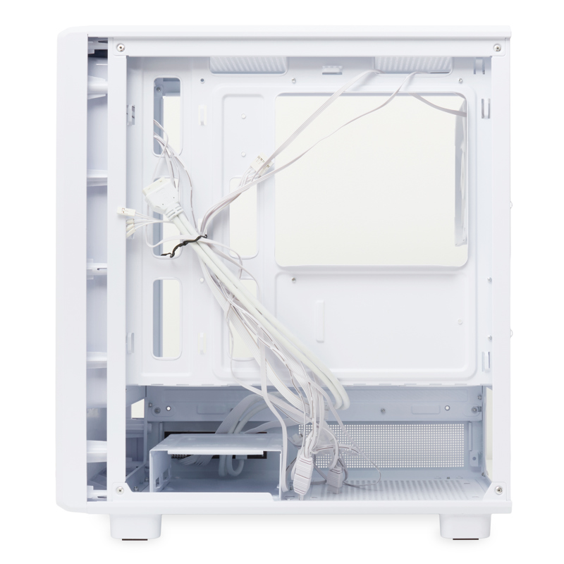 Корпус HSPD M310, Mesh Mini-tower, White, TG, 0.4 SPCC, 3x120mm ARGB mATX, mITX 180/280/160mm 1x2.5"