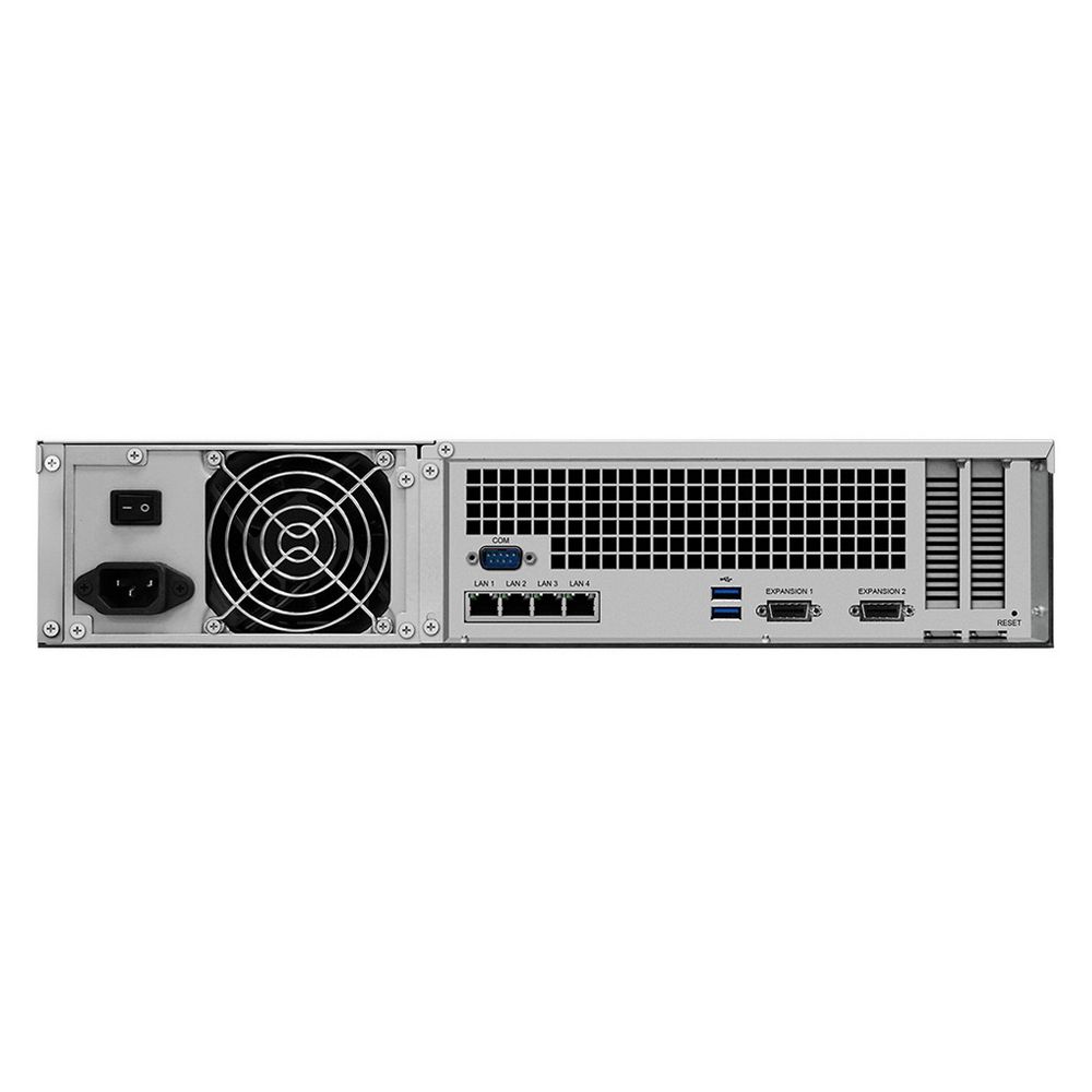 Synology RS3618XS Сетевое хранилище Rack 2U QC2,4Ghz/8Gb upto 64/RAID0,1,10,5,6/up to12HP HDDs SATA(