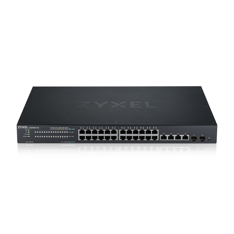 коммутатор Smart L3 Lite коммутатор Zyxel NebulaFlex XMG1930-30, rack 19", 24xRJ-45: 1/2.5G, 4xRJ-45