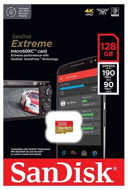 Карта памяти MICRO SDHC 128GB UHS-I SDSQXAA-128G-GN6MN SANDISK