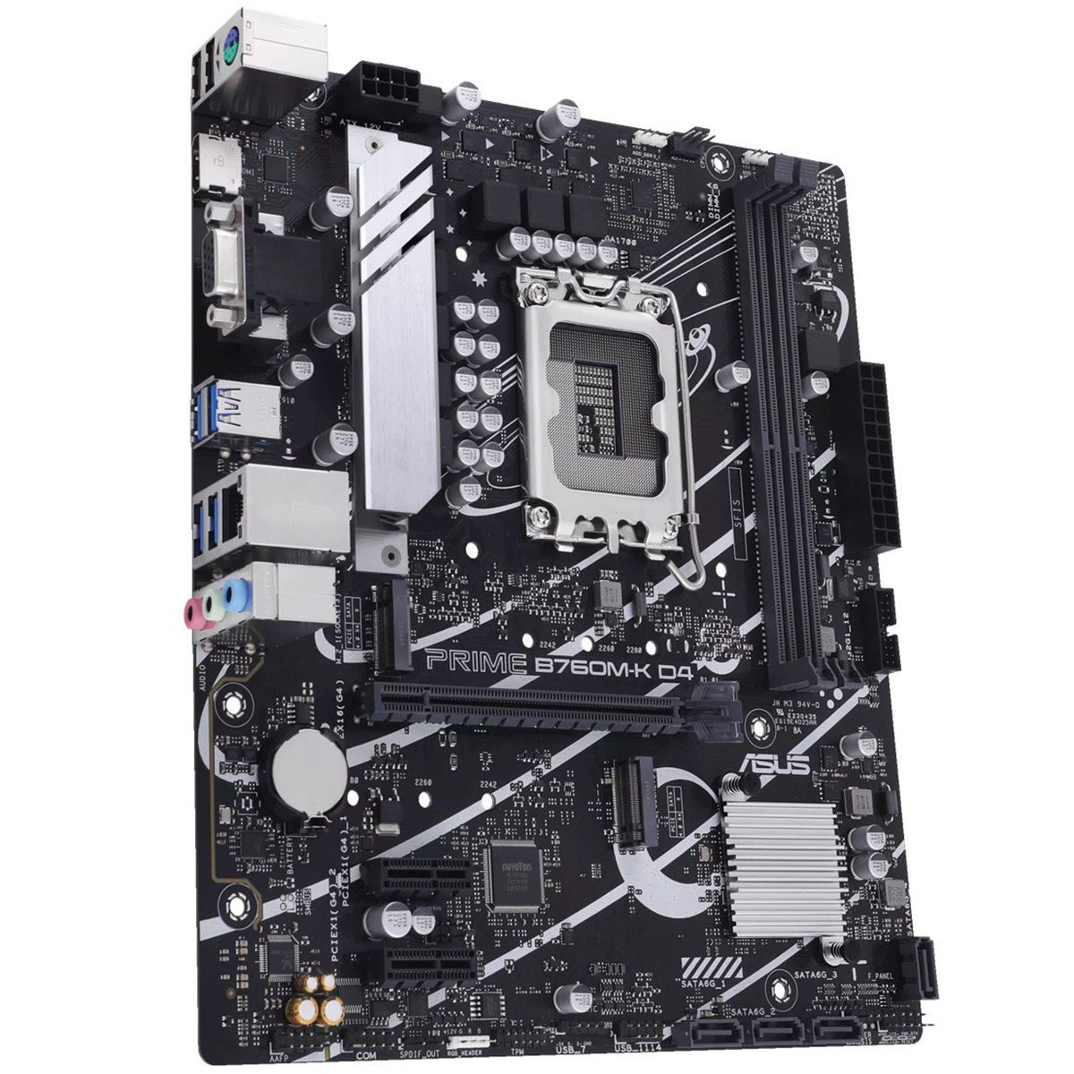 Материнская плата Asus PRIME B760M-K D4 Soc-1700 Intel B760 2xDDR4 mATX AC`97 8ch(7.1) GbLAN RAID+VG