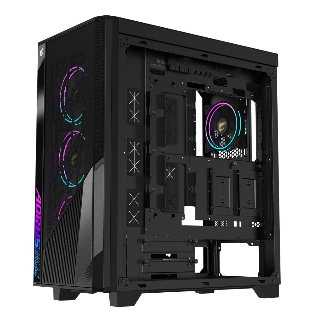 Корпус Gigabyte AORUS C500G ST MidTower, E-ATX, USB-C x1, USB 3.0 x2, Audio I/O, Black,TG