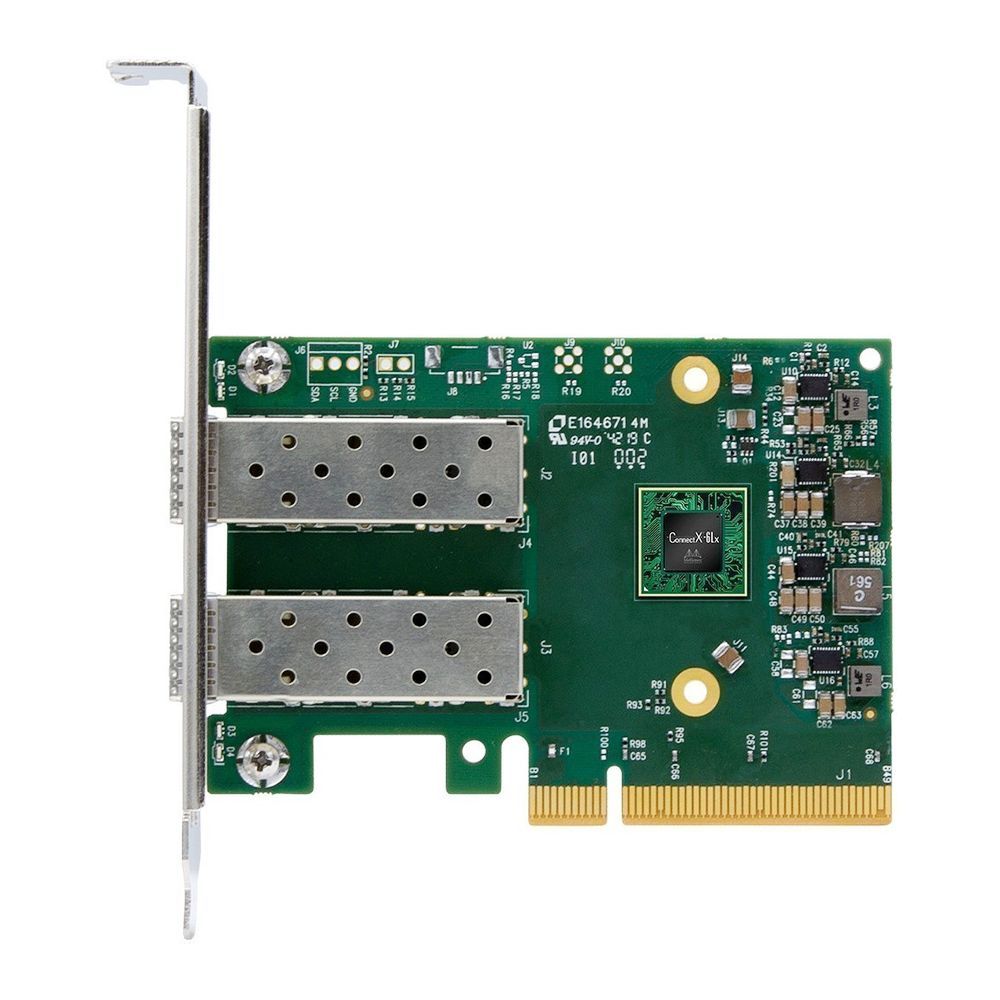 Сетевой адаптер Mellanox ConnectX-6 Lx EN adapter card, 25GbE, Dual-port SFP28, PCIe 4.0 x8, No Cryp