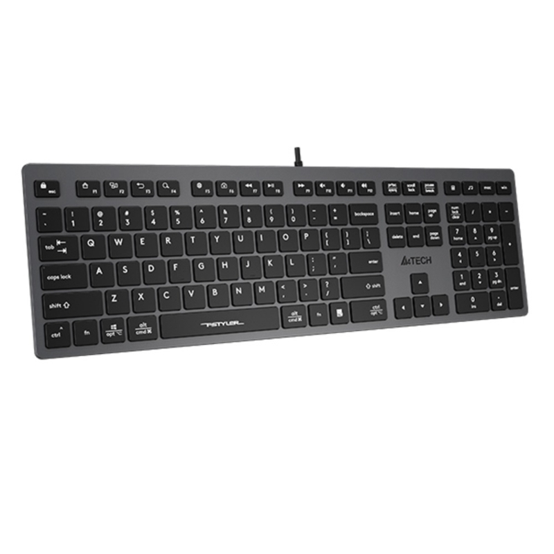 Клавиатура A4Tech Fstyler FX50 серый USB slim Multimedia (FX50 GREY)