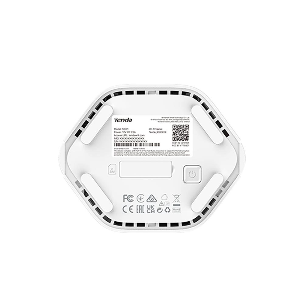Tenda 5G01 Двухдиапазонный Wi-Fi 6 и 5G роутер AX1500, 2,4/5 ГГц, до 1501 Мбит/с, LAN/WAN 1x1 Гбит/с