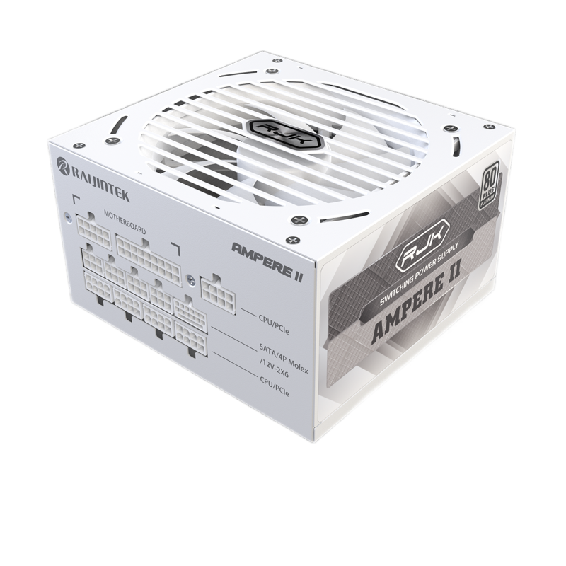 Блоки питания Raijintek AMPERE II 850, 850W 80+ Platinum (ATX, 3.1, PCIe 5.1, Full-modular, 1x24(20+