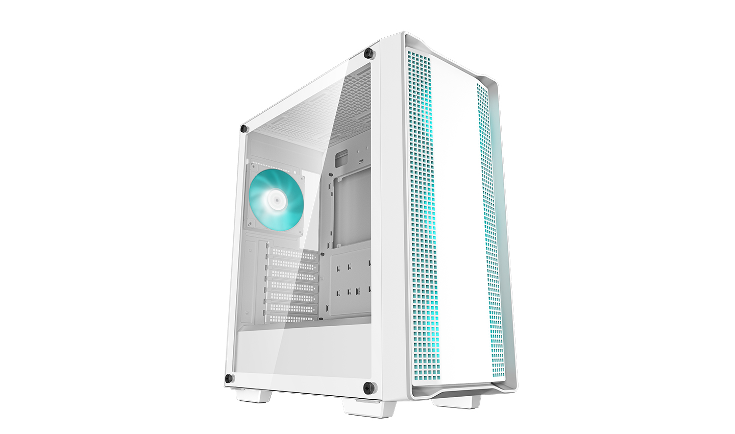 Корпус DEEPCOOL CC560 WH V2 без БП боковое окно закаленное стекло 3x120мм LED вентилятор спереди и 1