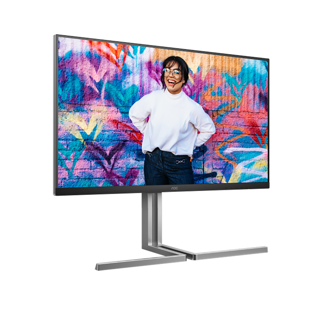 МОНИТОР 32" AOC U32U3CV Black с поворотом экрана (4K, IPS, 3840x2160, 4 ms, 178°/178°, 400 cd/m, 50M