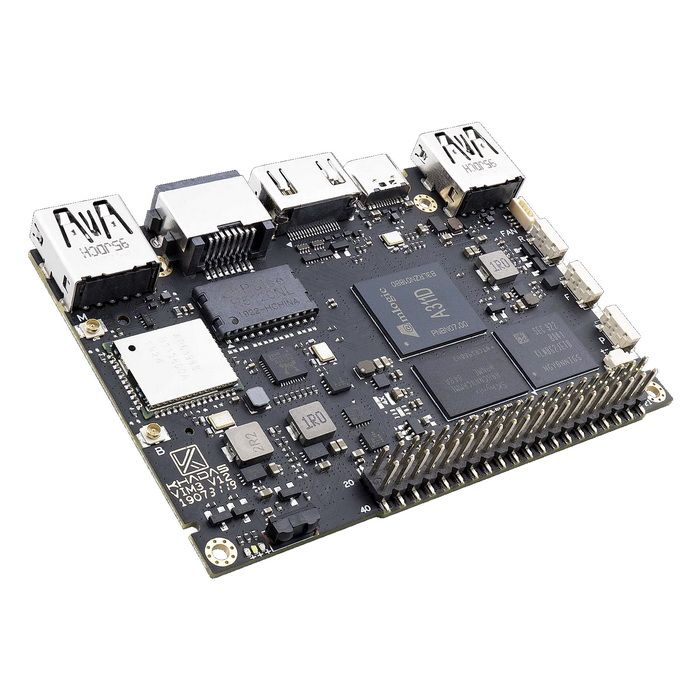 Одноплатный компьютер Khadas VIM3 Pro Amlogic A311D with 5.0 TOPS NPU, 4GB LPDDR4/X, 32GB eMMC, AP63