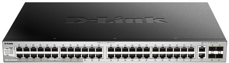 Коммутатор D-Link DGS-3130-54TS/B DGS-3130-54TS/B1A (L3) 48x1Гбит/с 2x10Гбит/с 4SFP+ управляемый