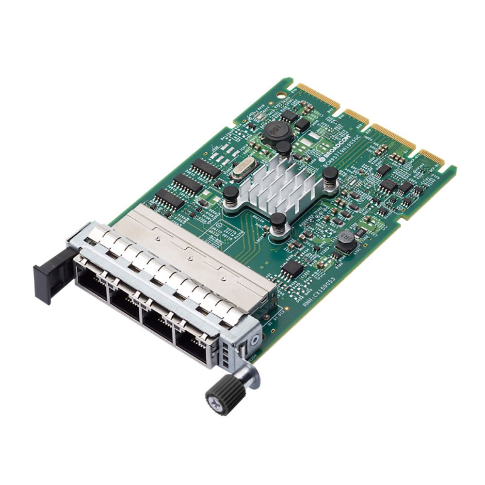 Сетевой адаптер Broadcom NetXtreme N41T (BCM95719N1905C/BCM95719-N1905C) 4x1GbE (RJ-45) OCP 3.0 Mezz